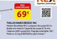 Rural Master Taille-haies eb522c nu offre