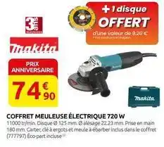 Rural Master Makita - coffret meuleuse electrique 720 w offre