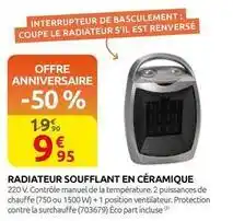 Rural Master Radiateur soufflant en céramique offre
