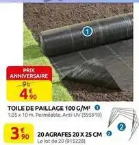 Rural Master Toile de paillage 100 g/m2 offre