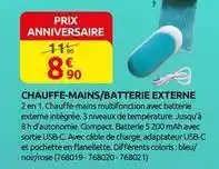 Rural Master Chauffe-mains/batterie externe offre