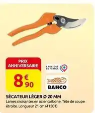 Rural Master Bachoco - sécateur léger ø 20 mm offre