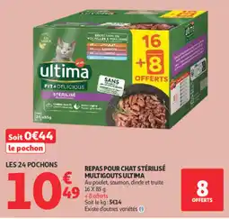 Auchan ultima REPAS POUR CHAT STÉRILISÉ offre