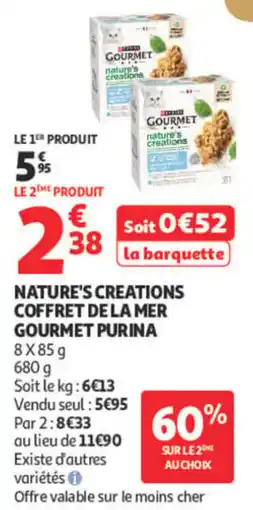 Auchan PURINA GOURMET NATURE'S CREATIONS offre