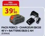 Rural Master Chargeur ebc05 40 v + batterie eb20 2 ah offre