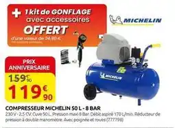 Rural Master Michelin - compresseur 50 l-8 bar offre