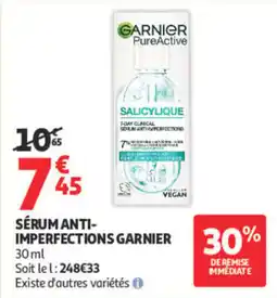 Auchan GARNIER SÉRUM ANTI-IMPERFECTIONS offre