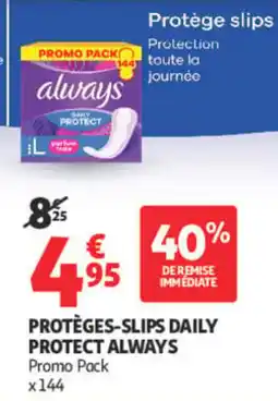 Auchan always Protège-slips Daily Protect offre