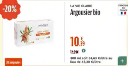 La Vie Claire La Vie Claire Argousier bio offre