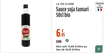LA VIE CLAIRE Sauce soja tamari