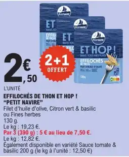 E.Leclerc PETIT NAVIRE EFFILOCHÉS DE THON ET HOP ! offre