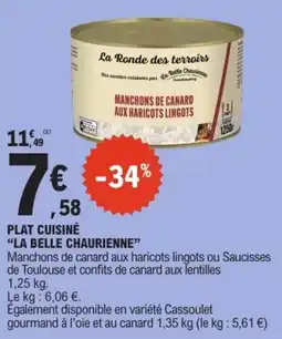 E.Leclerc La Ronde des terroirs Manchons de canard aux haricots lingots offre