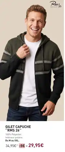 E.Leclerc RMS 26 GILET CAPUCHE offre