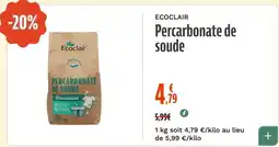 La Vie Claire Ecoclaire Percarbonate de soude offre