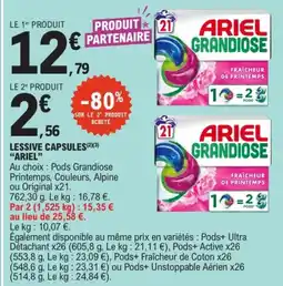 E.Leclerc ARIEL Lessive capsules offre