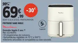 E.Leclerc Moulinex Friteuse sans huile offre