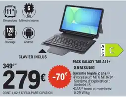 E.Leclerc SAMSUNG PACK GALAXY TAB A11+ offre