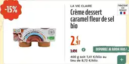 La Vie Claire La Vie Claire Crème dessert caramel fleur de sel bio offre