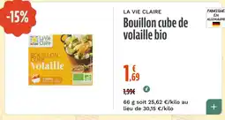 La Vie Claire La Vie Claire Bouillon cube de volaille bio offre