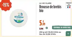 La Vie Claire LA VIE CLAIRE Brousse de brebis bio offre