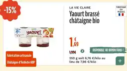 La Vie Claire LA VIE CLAIRE Yaourt brassé châtaigne bio offre