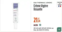 La Vie Claire EAU THERMALE JONZAC Crème légère lissante offre