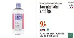 La Vie Claire EAU THERMALE JONZAC Eau micellaire anti-âge offre