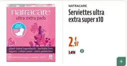 La Vie Claire NATRACARE Serviettes ultra extra super offre