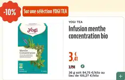 La Vie Claire YOGI TEA Infusion menthe concentration bio offre