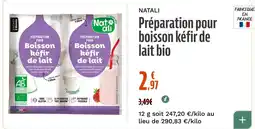 La Vie Claire NATALI Préparation pour boisson kéfir de lait bio offre