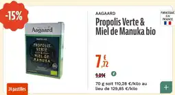 La Vie Claire Aagaard Propolis Verte & Miel de Manuka bio offre