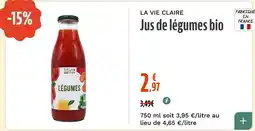 La Vie Claire La Vie Claire Jus de légumes bio offre