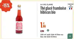 La Vie Claire LA VIE CLAIRE Thé glacé framboise hibiscus bio offre