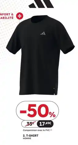 Sport 2000 Adidas t-shirt homme offre