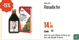 La Vie Claire SALUS Floradix fer offre