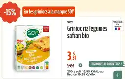 La Vie Claire SOY Grinioc riz légumes safran bio offre