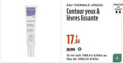La Vie Claire EAU THERMALE JONZAC Contour yeux & lèvres lissant offre
