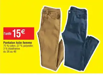 Cora x Carrefour Pantalon oile Femme offre