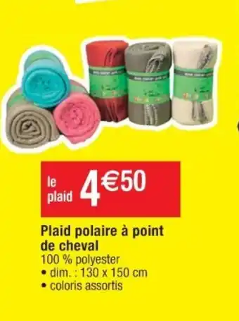 Plaid Polaire A Point De Cheval