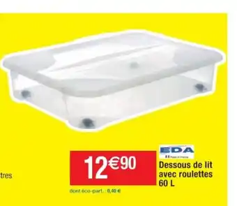 Dessous De Lit Abec Roulettes 60 L