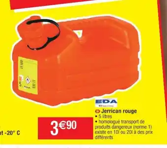 Cora x Carrefour Jerrican Rouge offre