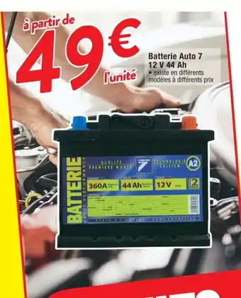 Batterie Auto 7 12 C 44 Ah