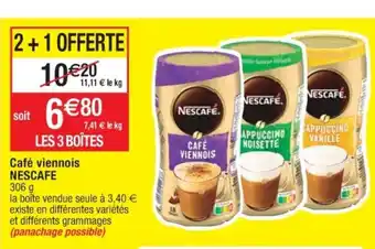 Cora x Carrefour Café Viennois Nescafe offre