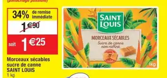 Cora x Carrefour Morceaux Sécables Sucre De Canne Saint Louis offre