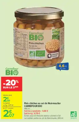 Carrefour Market Carrefour BIO Pois chiches offre