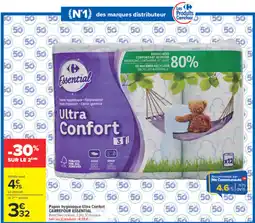 Carrefour Market Carrefour Essential Papier hygiénique Ultra Confort offre