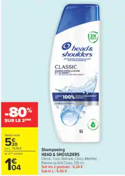 Carrefour Market Head & Shoulders Shampooing Classic offre