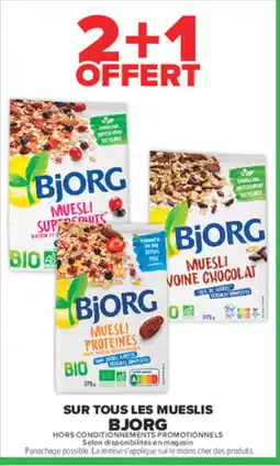 Carrefour Market BjORG Muesli offre