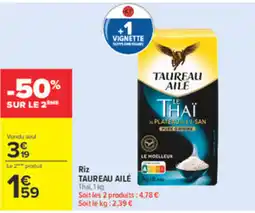 Carrefour Market TAUREAU AILÉ Riz Thai offre