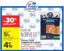 Carrefour Market Saumon Fumé CARREFOUR CLASSIC' offre